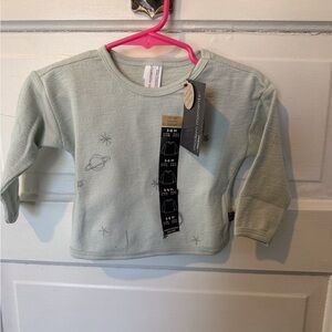 Gerber Mint Green Long-Sleeve Tee with Space Motif